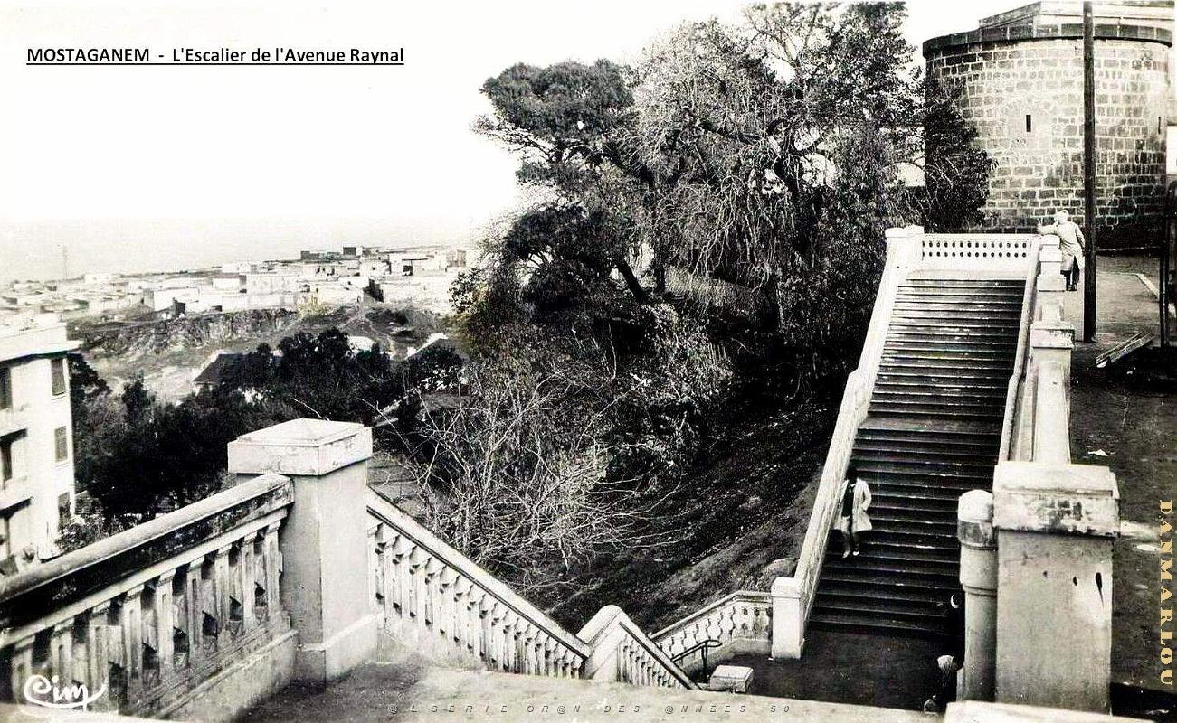 Mostaganem - Avenue Raynal - Escalier.jpg
